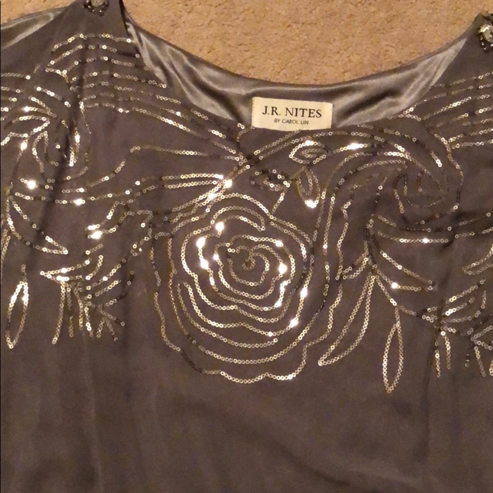 Grey formal top